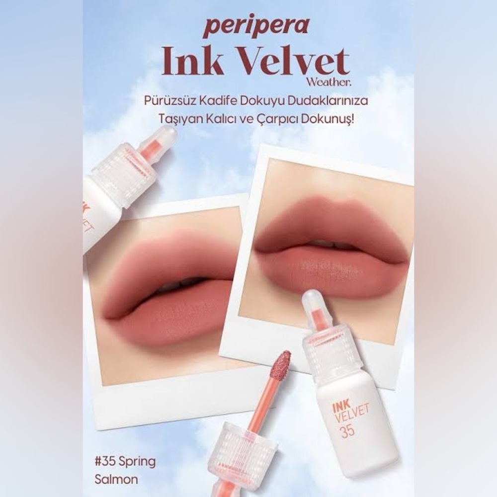 HIGHLY RAVE ASIAN KOREAN MAKEUP | PERIPERA INK THE VELVET LIP | 35 SPRING SALMON